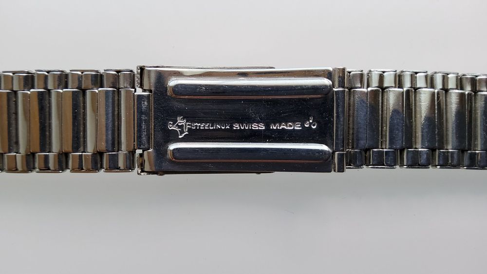 Bracelet De Montre Extensible Vintage - Finition Platine, Fabriqué En Allemagne, Neuf Avec étiquettes Sur Carte