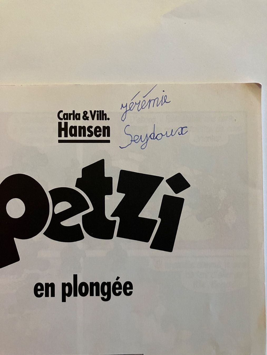 Libri: Petzi – En Plongée – Usato da Ecublens VD venduto da Lenordique 2