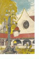 BERN Landesausstellung 1914, Künstlerpostkarte Dörfli