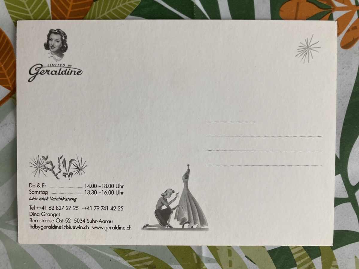 Cartes postales: 55)AKGeraldine! – D'occasion à Ascona par ruru4150 1