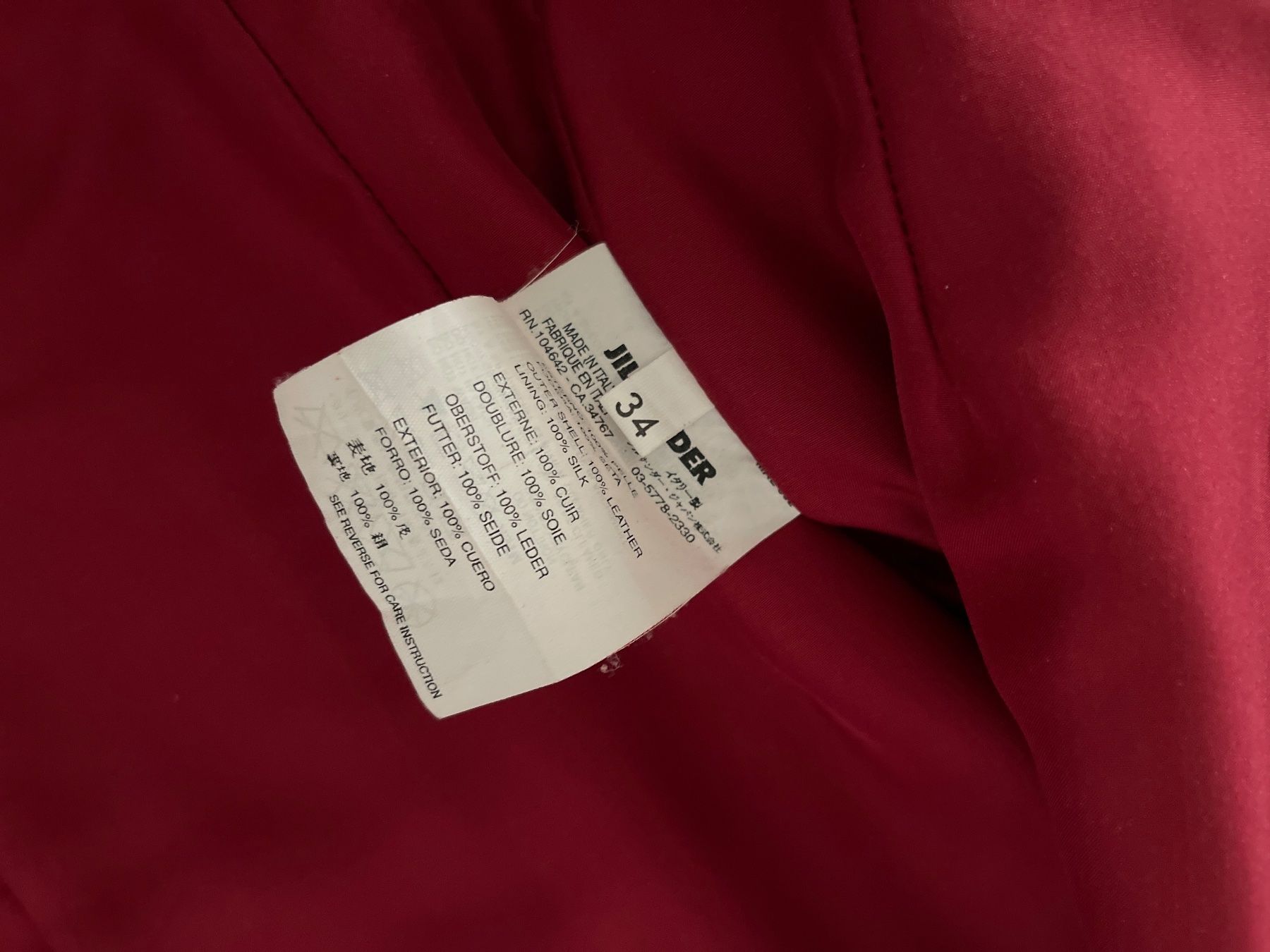 Jil Sander Jacken: Jil Sander Echtleder Jacke Gr 34-1mal getragen – Gebraucht aus Gutenswil von yneB1943 4