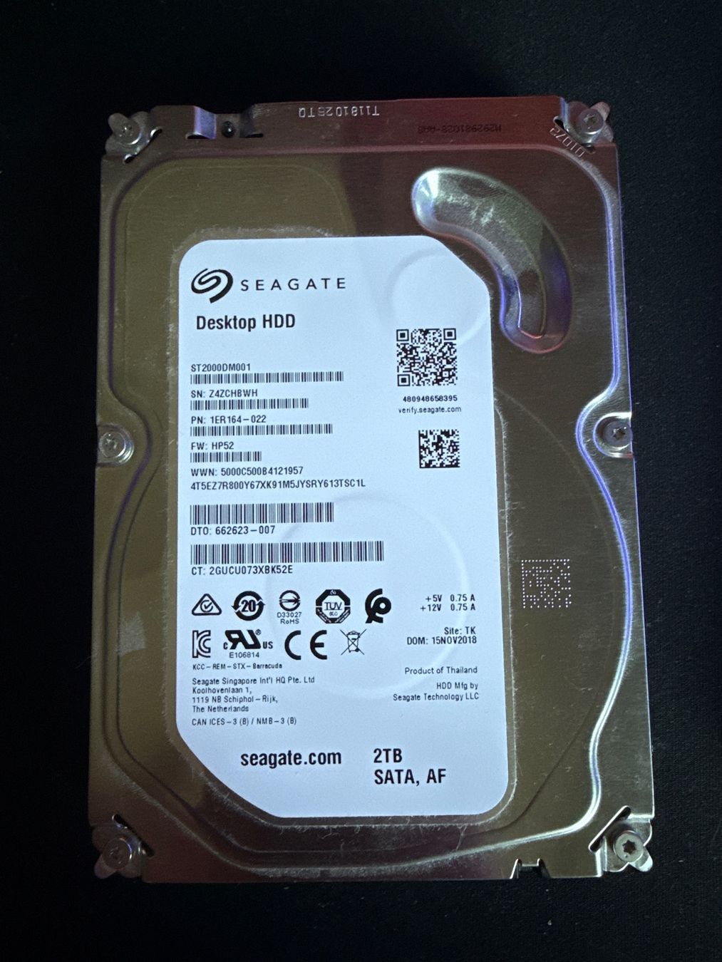 Seagate Dischi rigidi: Seagate Desktop 2TB HDD – Usato da Lausanne venduto da ericdall