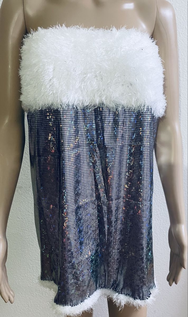 Vestiti: Party Kleid Silber Glänzen funkeln , Gr./M – Nuovo e nell'imballaggio originale da Au ZH venduto da Jaggy4 1