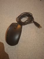 HP Maus schwarz mit USB Kabel in gebrauchtem Zustand