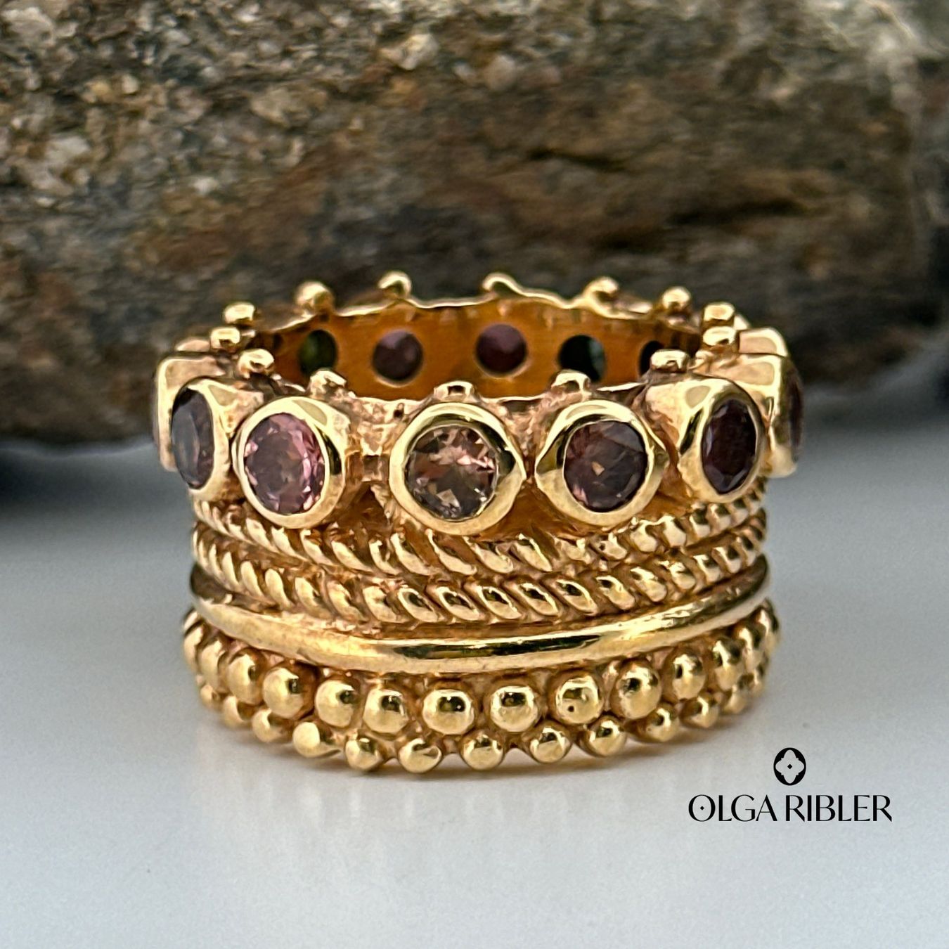 Olga Ribler Anelli: Statement Turmalin Silber Ring 925 Grösse 56 – Nuovo (secondo la descrizione) da Luzern venduto da Schmuckoutlet 6