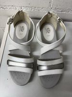 Geox Sandalen Weiss/Silber Gr. 37 Top Zustand Sommer ☀️