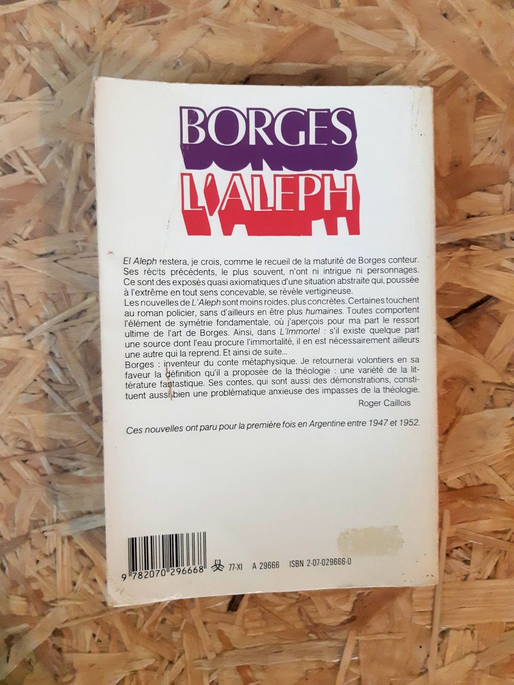 Libri: Livre "L'Aleph" – Usato da Ecublens VD venduto da TWISTO 1