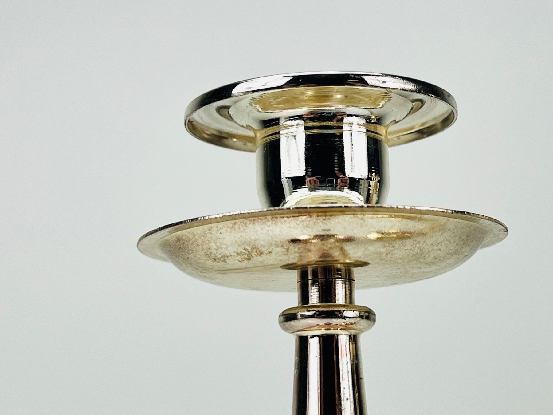Portacandele: VINTAGE BRAUCKE&BERKENHOFF Kerzenständer versilbert 2er-Set – Usato da Zürich venduto da Arche_Brockenhaus 2