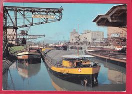 BASEL, RHEINHAFEN, 18.1.1961 (STEMPEL SCHWEIZER MUSTERMESSE)