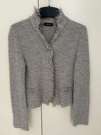 Edler ANNECLAIRE Designer-Cardigan / Tweed-Blazer, Gr. 36-38