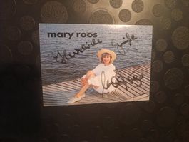 Mary Roos - signierte Autogrammkarte