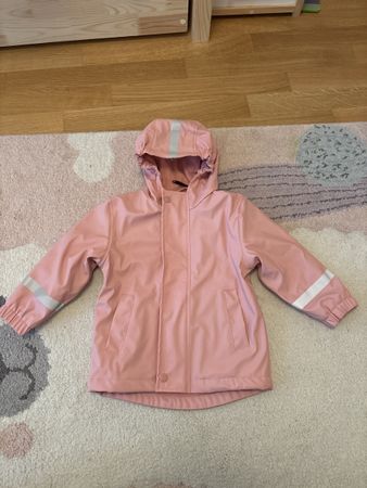 Gefütterte Regenjacke Gr. 86/92, Rosa Smile wie neu Mädchen
