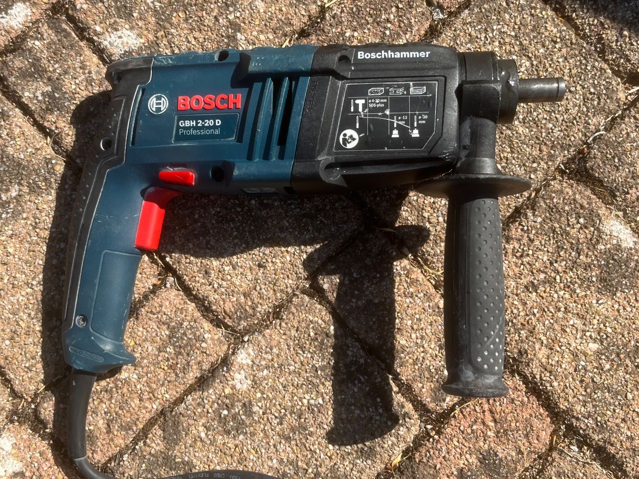 Bosch Trapani: BOSCH GBH 2-20 D SRE Bohrhammer – Difettoso da Magden venduto da Hornet2 3