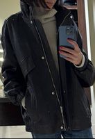 LEATHER JACKET WITH DOUBLE POCKET