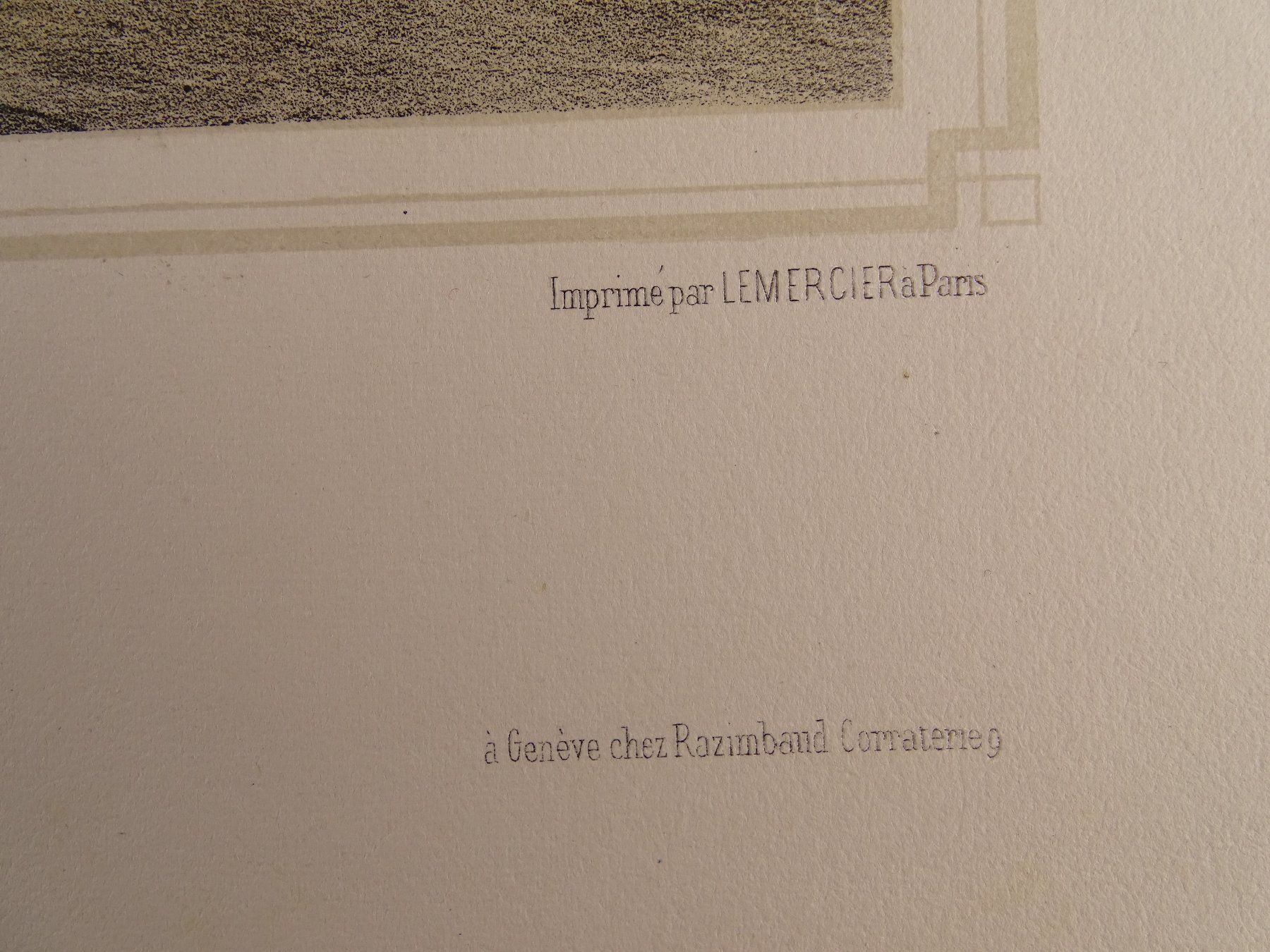 Incisioni: VISP, VIÈGE, LITHOGRAPHIE UM 1840 – Usato da Grüningen venduto da Kartensammler 6