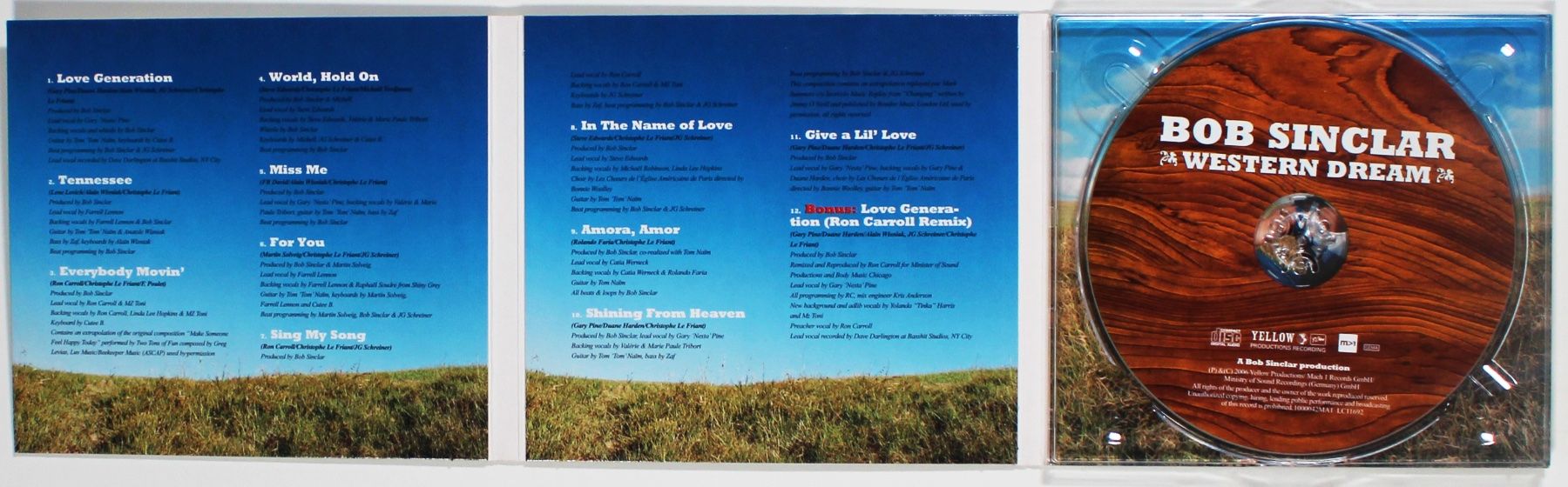 CD: CD - BOB SINCLAR - WESTERN DREAM - 1. Auflage DIGIPACK – Usato da Brüttisellen venduto da Collector-Corner 2