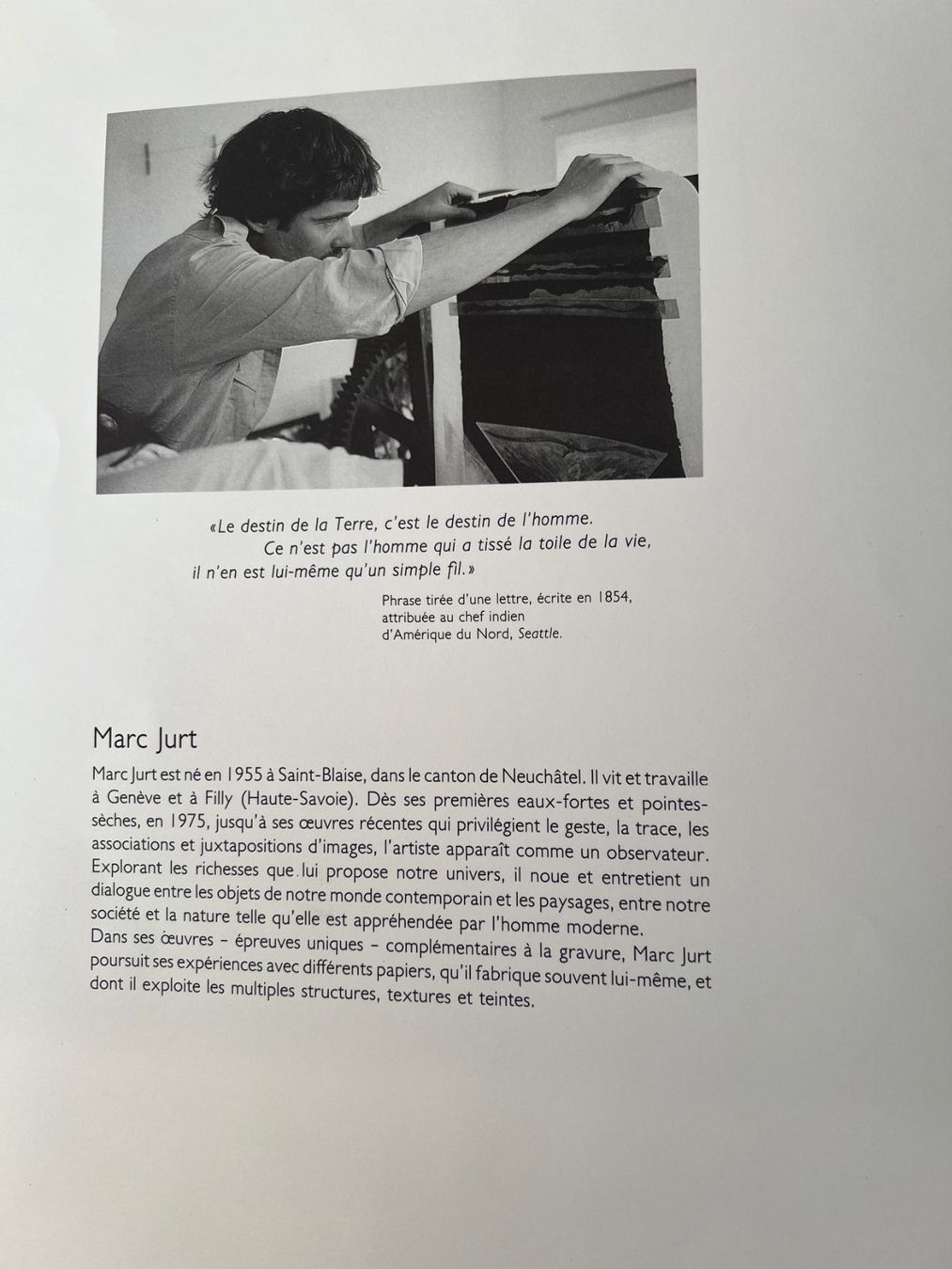 Grafica & Litografie: Litographie Marc Jurt de 1996 – Usato da Leysin venduto da Plongeurfou 1