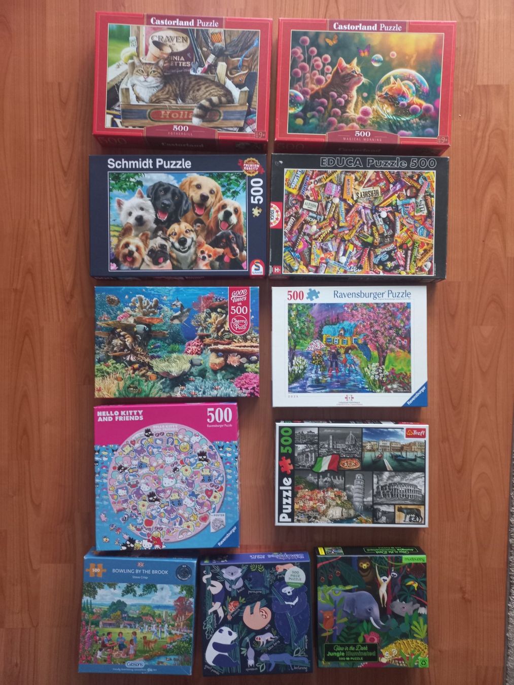 Puzzle: Cooles Puzzle Set 11x500 Teile – Usato da Arbon venduto da rispi89