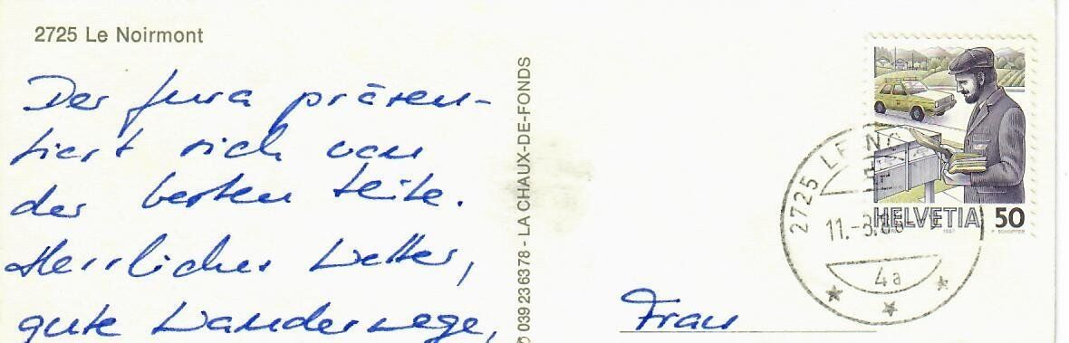 Cartoline postali: Le Noirmont – Usato da Hochdorf venduto da Ziegel-16 1