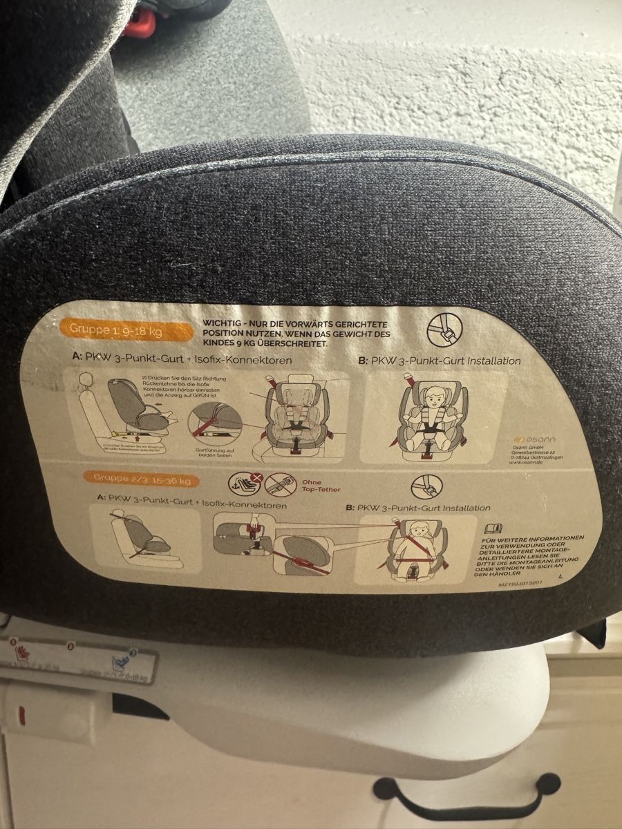 Osann Seggiolini per auto: Kindersitz Osann One360°, Reboarder – Usato da Zürich venduto da Lilaine05 3