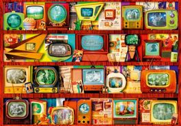 Bluebird Puzzle "Golden Age of TV-Shelf" 1000 Teile