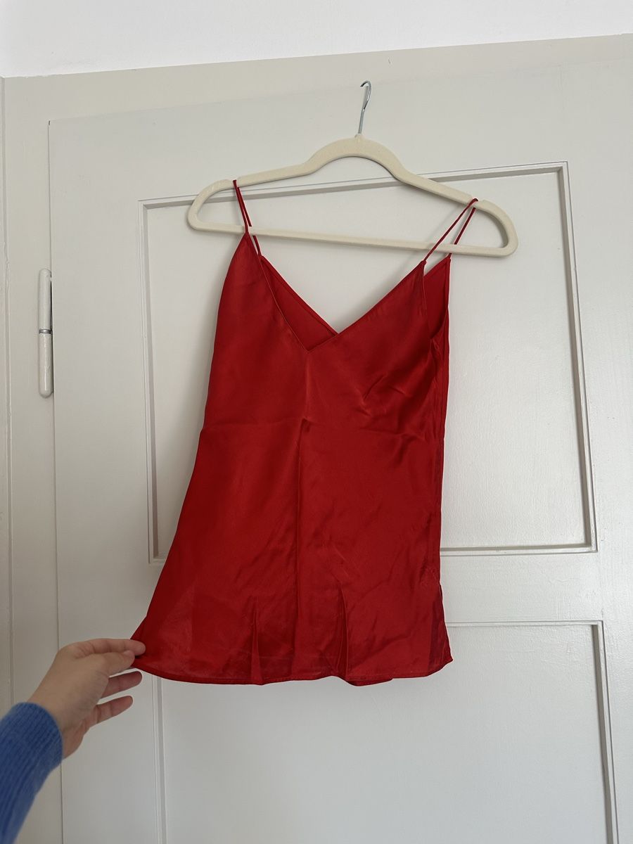 Massimo Dutti Tops: Seiden Top rot Massimo Dutti XS – Gebraucht aus Zürich von Gogomargo 1