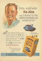 Ka-Aba Kakao, Original-Reklameblatt 1953