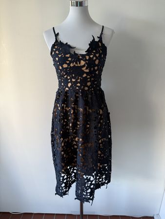 Vero Moda Kleid, Gr. 36, d.Blau Spitze, Sommer, neuw.