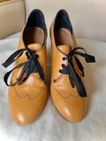 Chic Schnürschuhe Leder braun Gr. 38 Damen Herbst Winter 👠