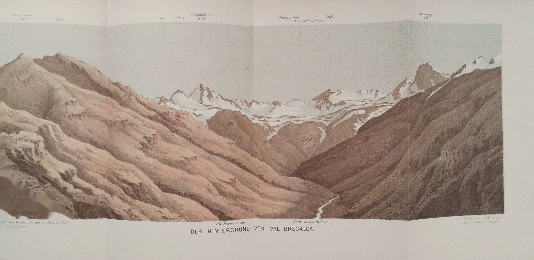 Stiche: Bergell  Val Bregalga Panorama – Gebraucht aus Rafz von Helvet32 1