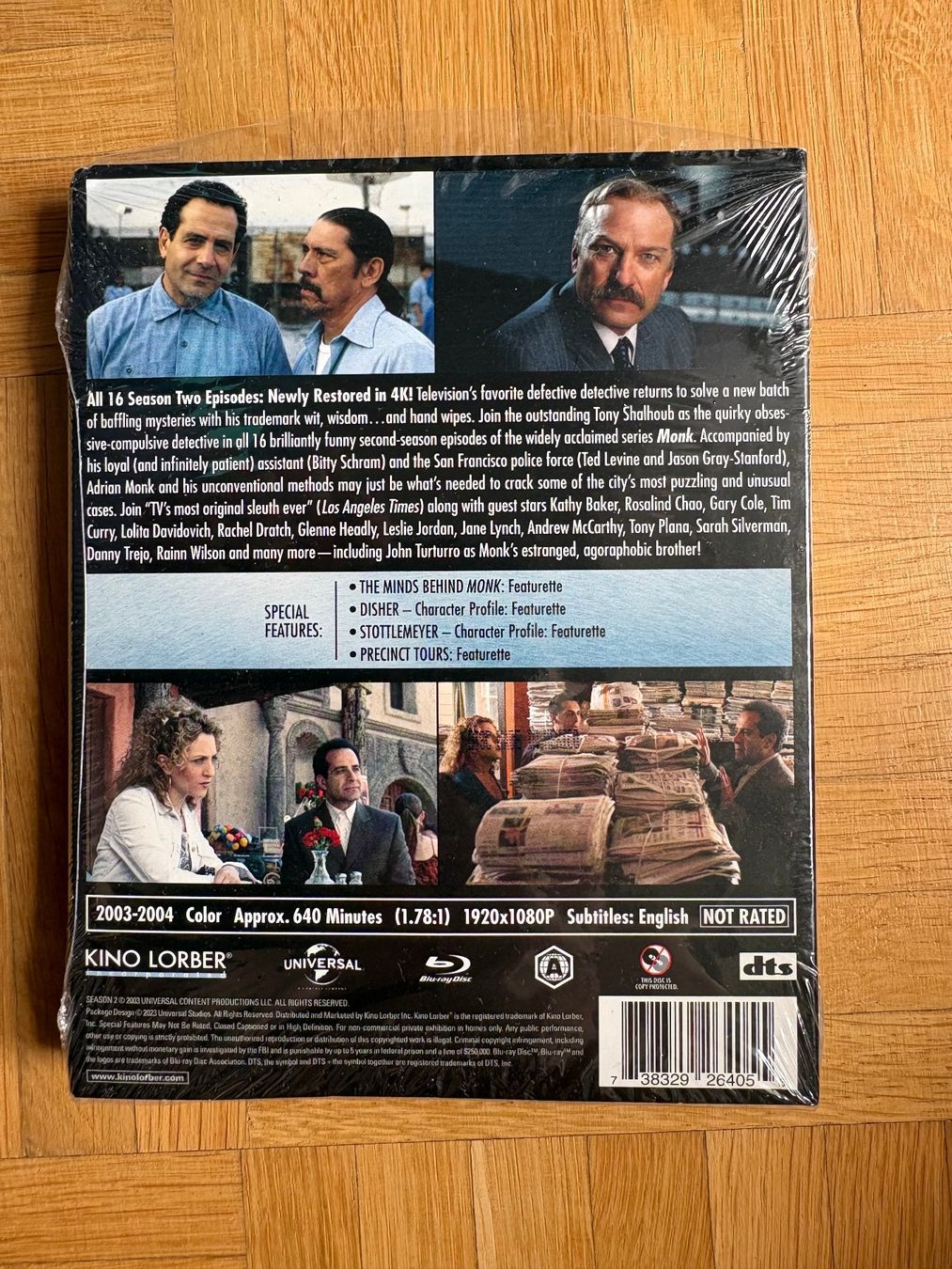 Alle DVDs: Monk - Season Two - Blu-ray – Neu (gemäss Beschreibung) aus Zürich von Malcom 4
