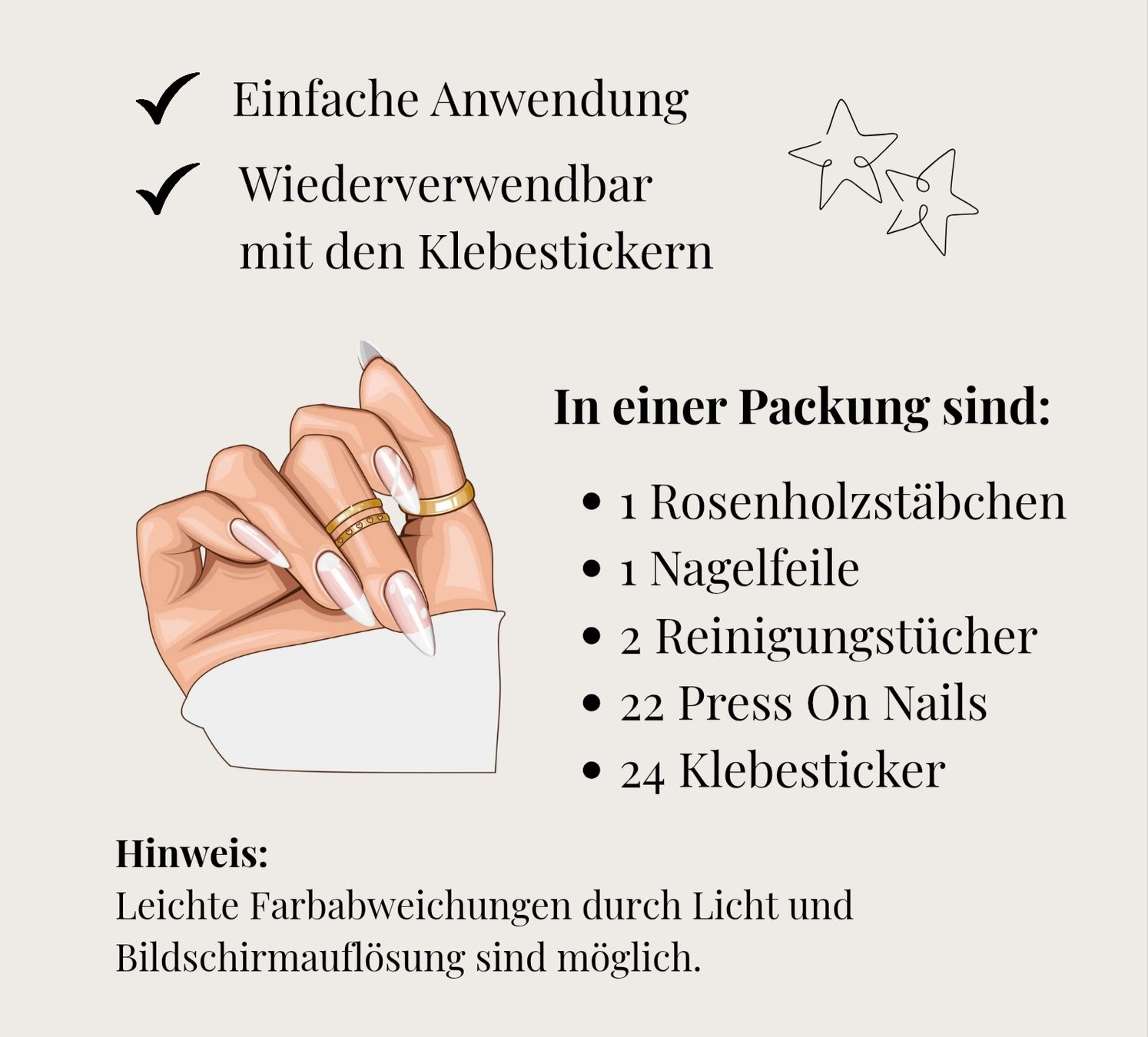 Unghie finte: Press on Nails – Nuovo e nell'imballaggio originale da Wald ZH venduto da -lea- 1
