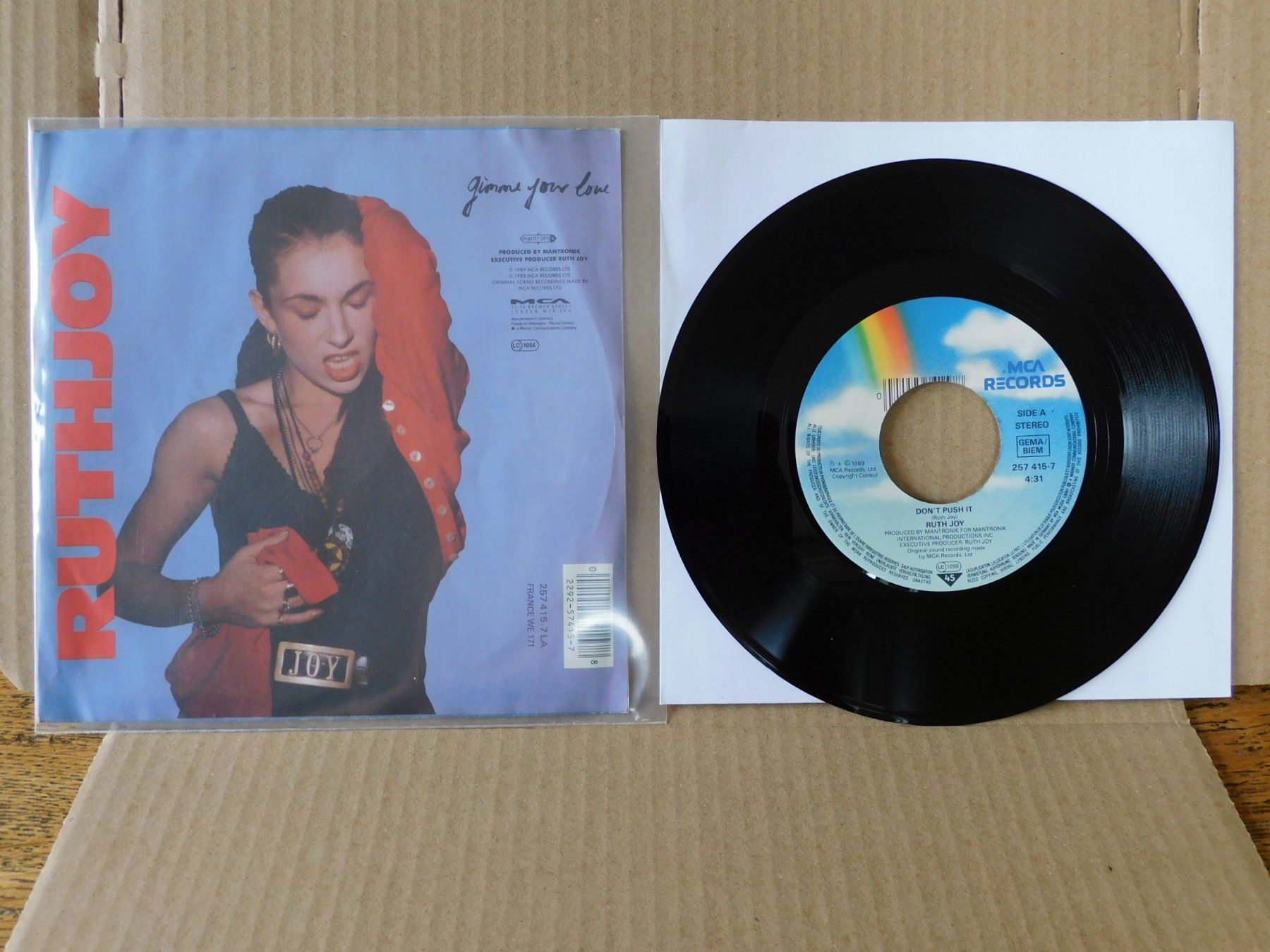 Schallplatten: Ruthjoy – Don't Push It – Gebraucht aus Emmenbrücke von lamorak 1