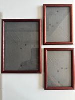 Vintage Bilderrahmen Holz dunkel Set 3 Stk.