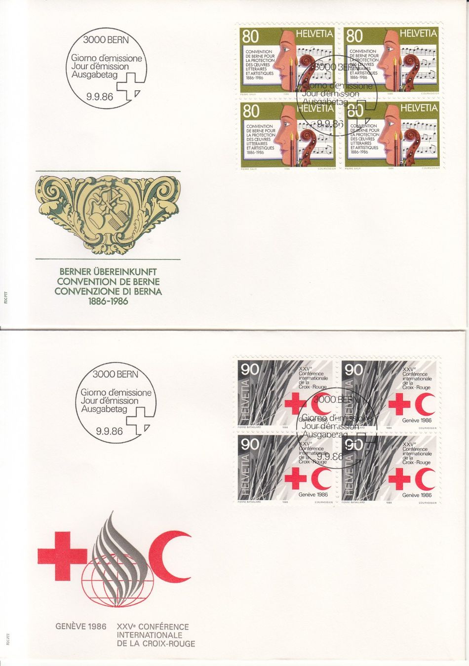Tous les timbres: SBK 727 - 730 im 4er-Block FDC – D'occasion à Bürglen TG par StampGraf 2