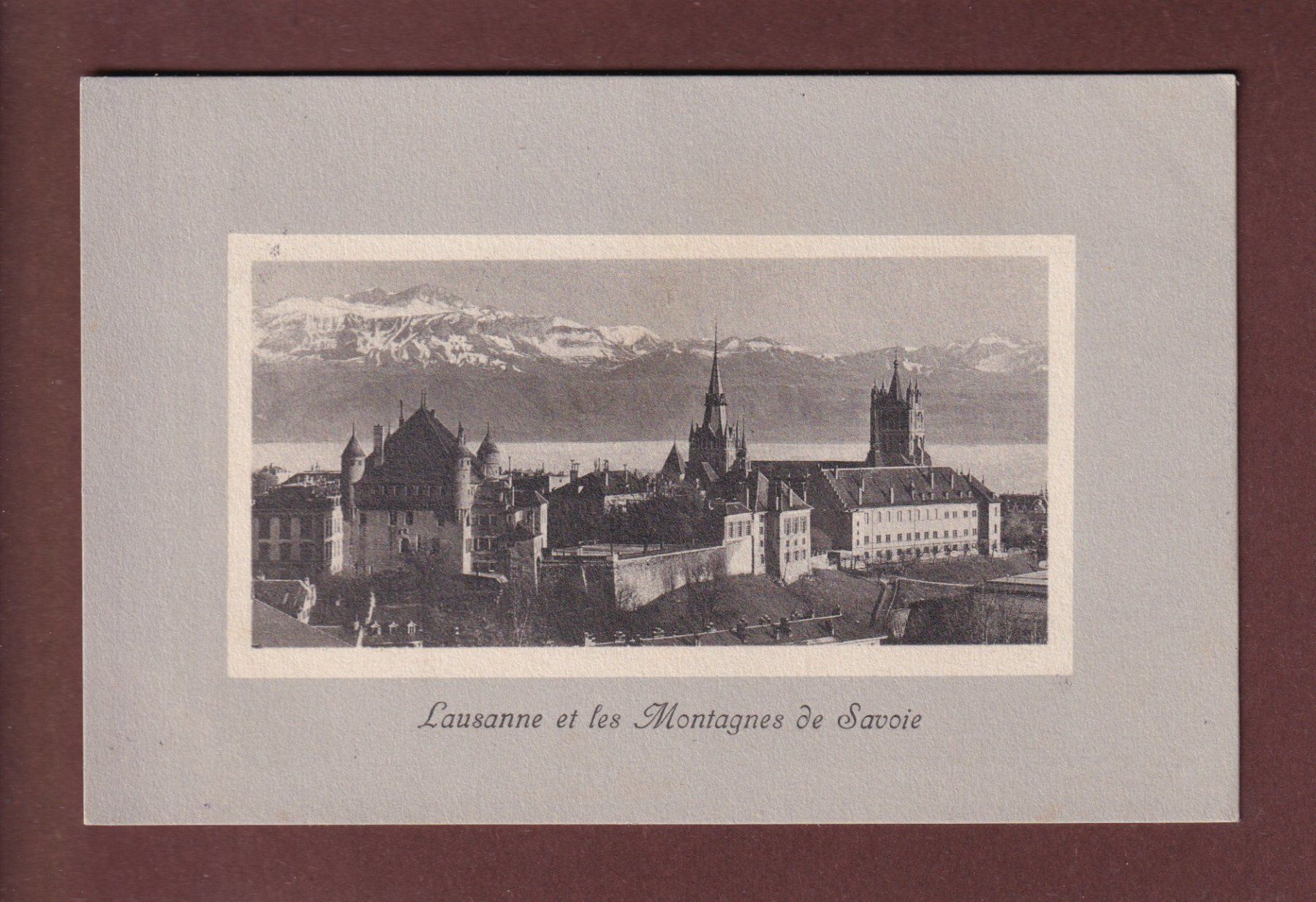 Ansichtskarten: LAUSANNE - Château et Cathédrale - 1909 – Gebraucht aus Pully von nicecards