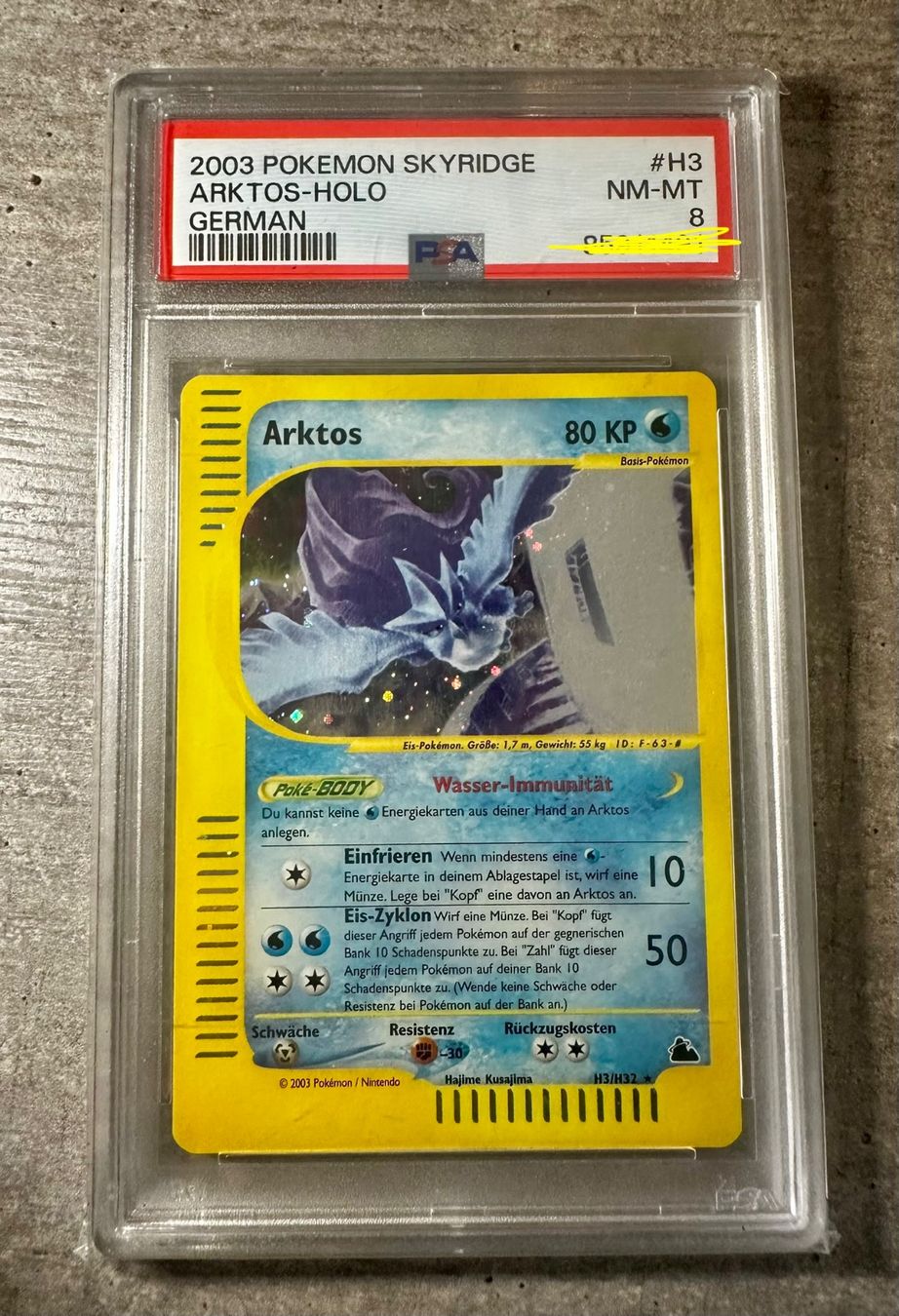 Pokémon Carte collezionabili: Pokemon Arktos Skyridge PSA 8 – Usato da Winterthur venduto da ber_ylr8