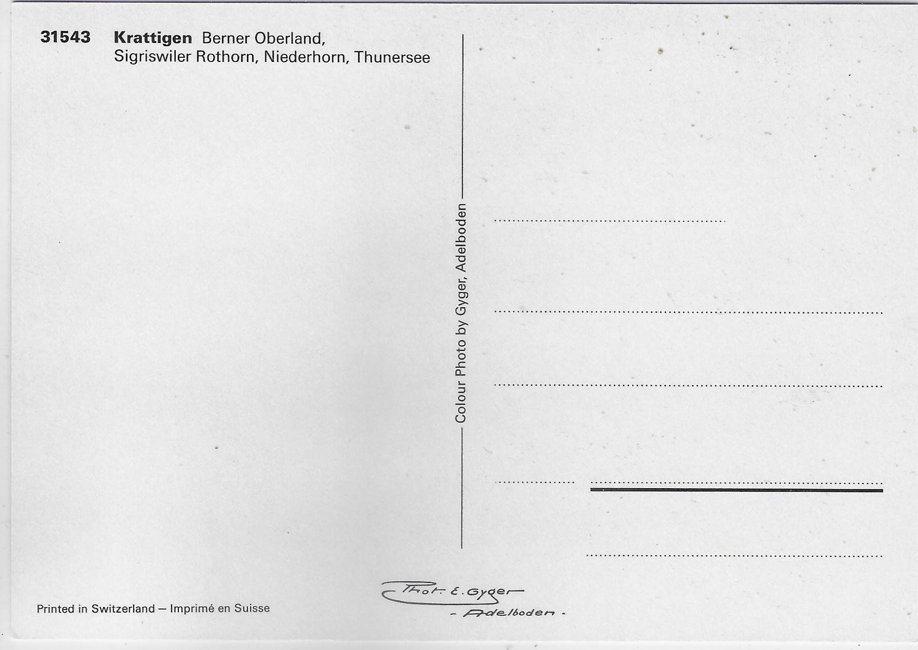 Cartes postales: Krattigen - Generalansicht – D'occasion à Ettingen par Kartenplanet 1