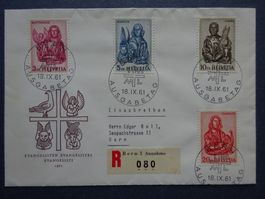 1961 Z-Nr. 381 - 384 FDC