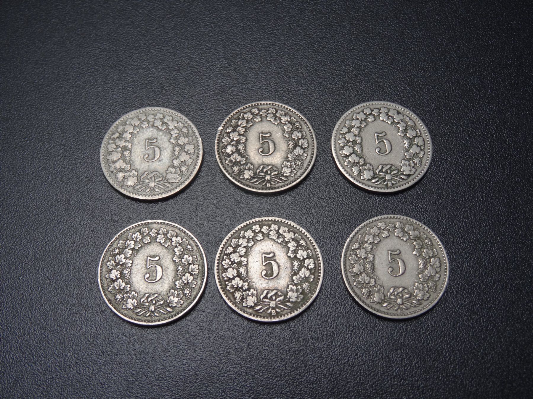 Tutti le monete: 6 x 5 Rappenstücke ab 5.-- – Usato da Lupfig venduto da Buerkli20 1