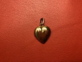 Grosses Herz aus 18 Karat Gelbgold Au 750