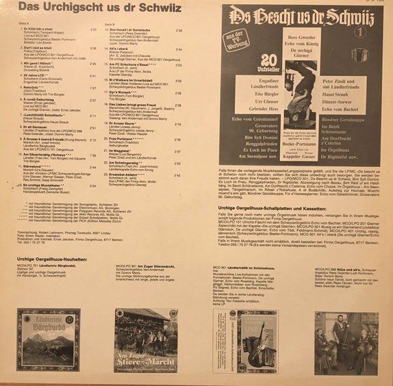 Vinyles: Das Urchigscht us dr Schwiiz (LP) – D'occasion à Grüningen par azulmarron 1