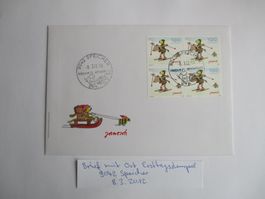 Brief mit Ort Ersttagsstempel 9042 Spreicher