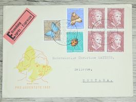 CL02 Enveloppe + Timbre Suisse 1952