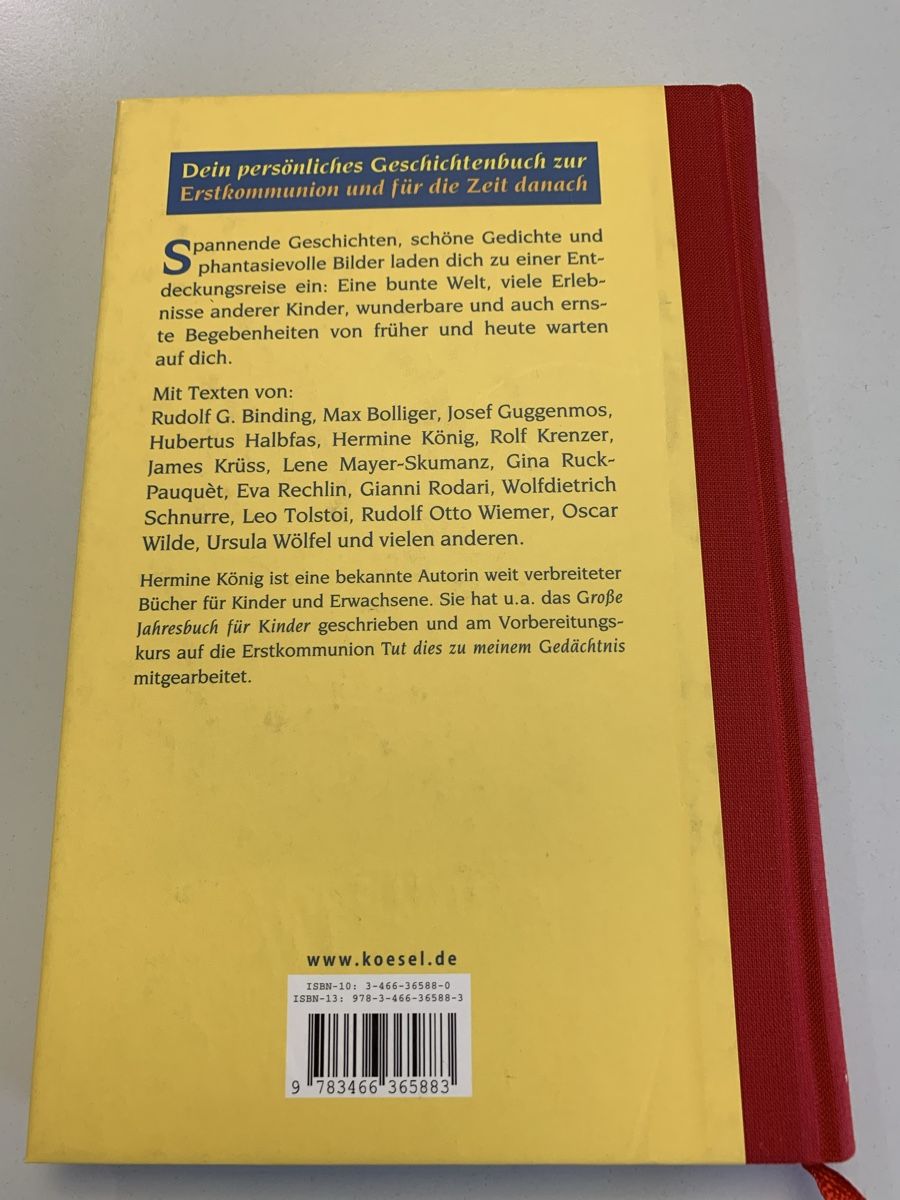 Bücher: Geschichtenbuch Erstkommunion - Hermine König – Neu (gemäss Beschreibung) aus Erlenbach ZH von Ritschly 1
