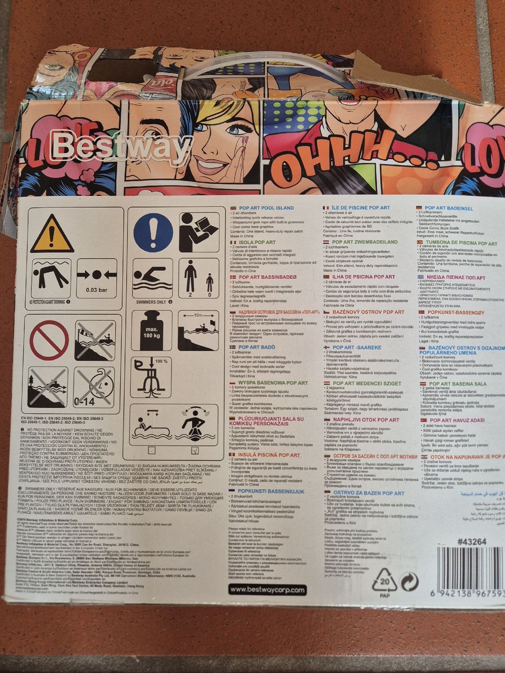 Salvagente: Popart Badeinsel – Nuovo (secondo la descrizione) da Pfungen venduto da Sonnestern 1