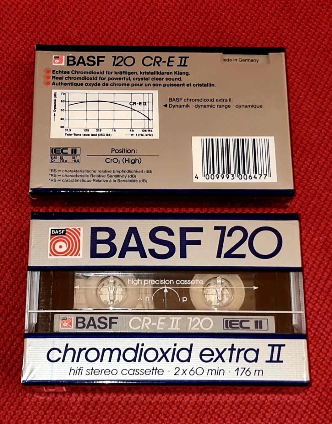 Musicassette: Curious&special BASF "120 chromdoxid extra II" – Nuovo e nell'imballaggio originale da LAUSANNE venduto da Mistersound 1