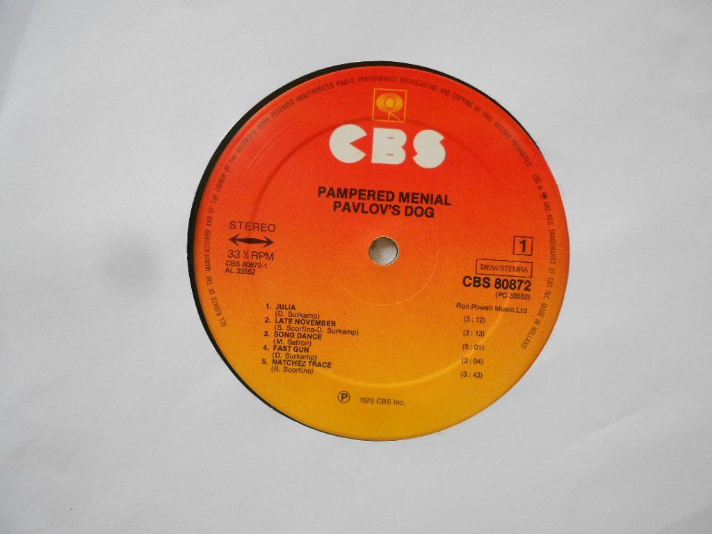Schallplatten: PAVLOV'S DOG  -  PAMPERED MENIAL – Gebraucht aus Bex von Giorgiob 3