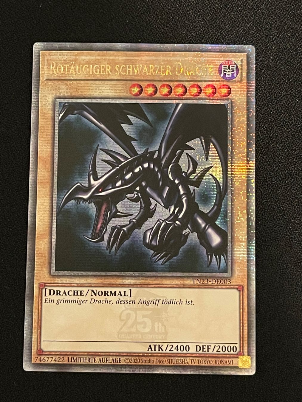 Yugioh Carte collezionabili: Rotäugiger schwarzer Drache TN23-003 – Nuovo (secondo la descrizione) da Aarau Rohr venduto da Der.Paul 1
