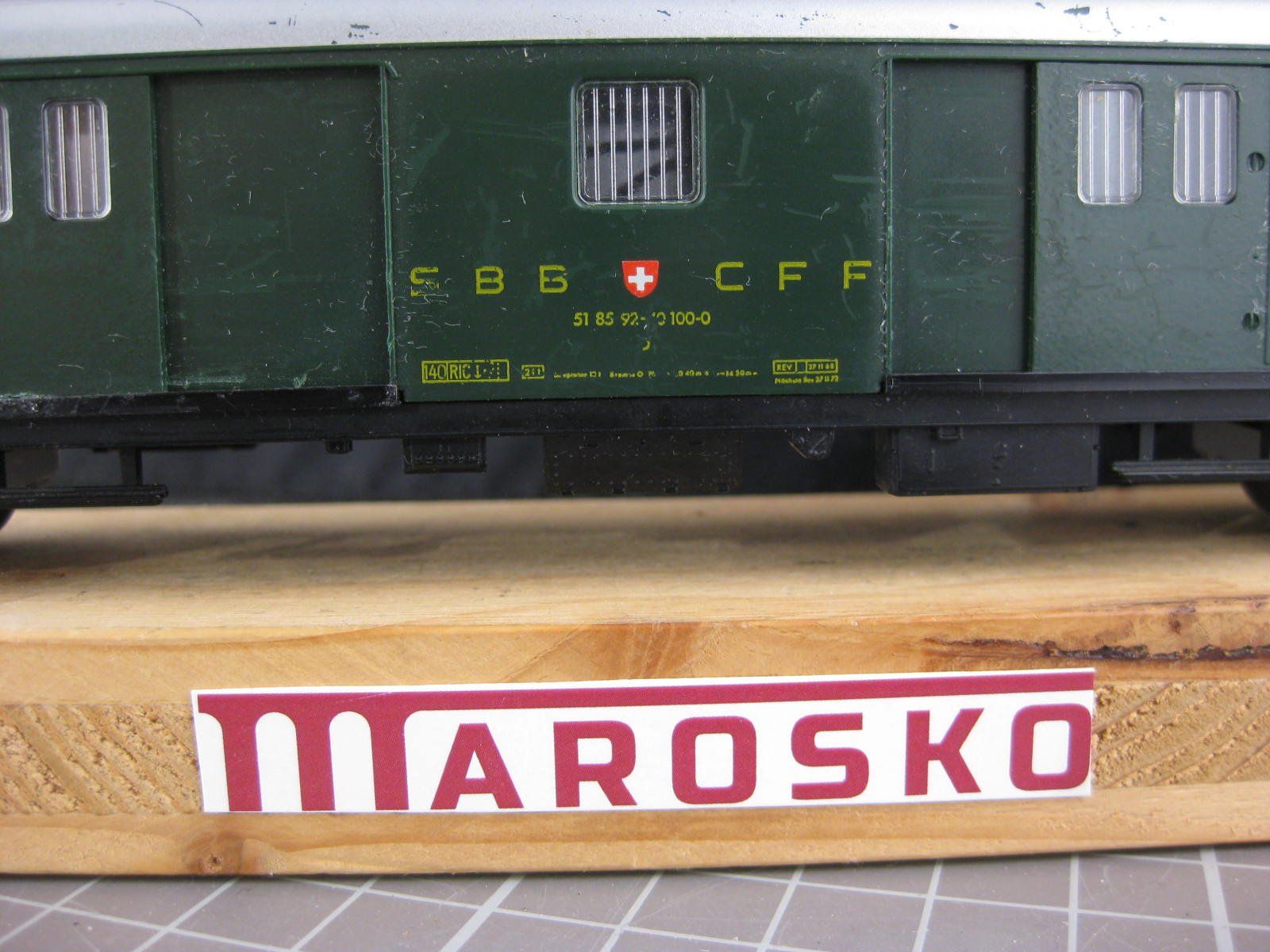 Fleischmann Modellini di ferrovie: Fleischmann 5130 SBB Gepäckwagen, mit OVP, . – Usato da Malters venduto da Marosko 1